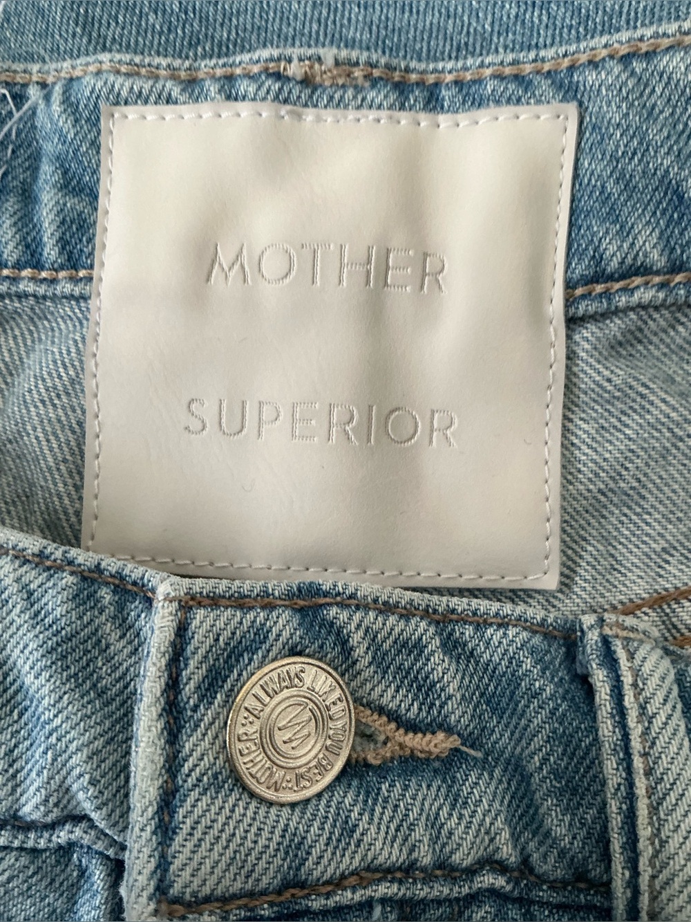 MOTHER SUPERIOR Jeans Half-Pipe Ankle This Is How I Roll Blue Size 25 - Picture 9 of 13